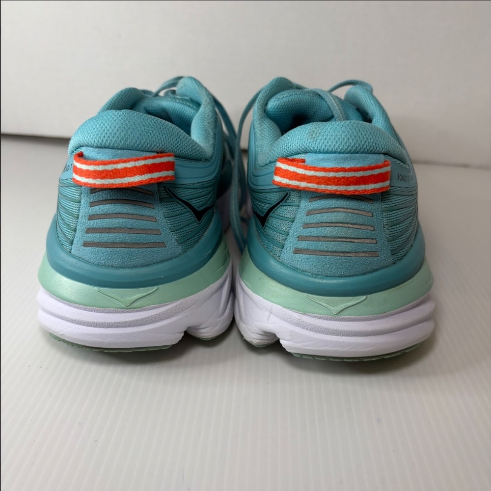 HOKA ONE Bondi 7 ATHLETIC Running SHOES in Eggshell Blue - Men’s - Size 8 US - Picture 10 of 16